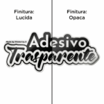 Adesivo Trasparente sticker personalizzati