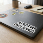 Adesivo Vinile bianco sticker personalizzati