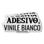 Adesivo Vinile bianco sticker personalizzati