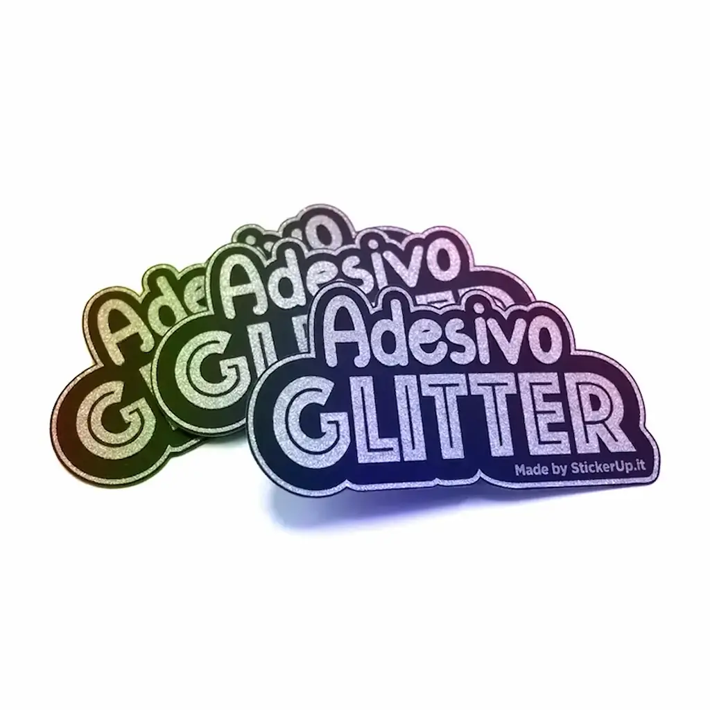 Adesivo effetto glitter