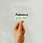 Sticker ecologico PET sagomato