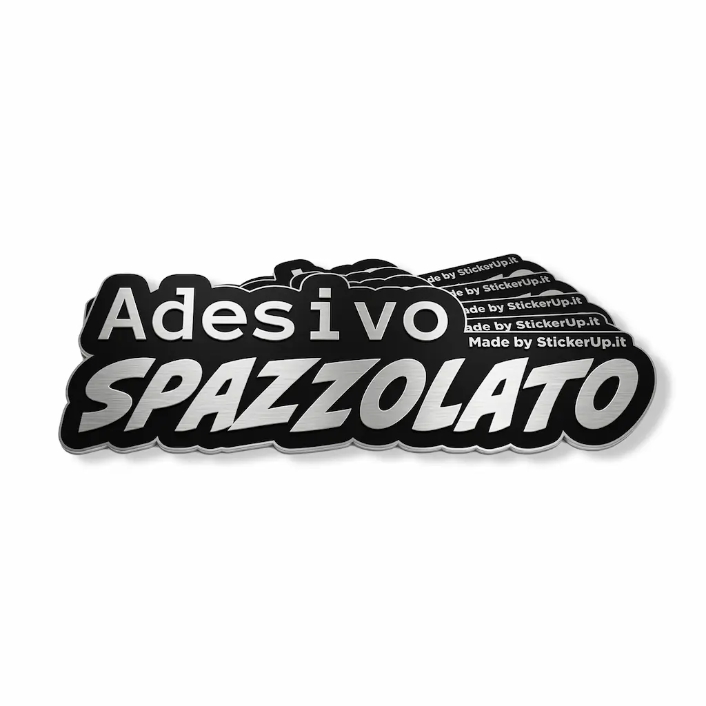 Adesivo effetto alluminio spazzolato