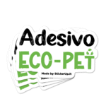 Sticker ecologico PET sagomato